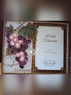 Grape Vineyard Decorative Frame - Purple